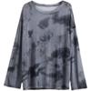 T-shirt Women Tie Dye Long Sleeve Ladies Spring Loose High Street Stylish Thin Leisure Minimalist Harajuku Ins Comfortable Chic