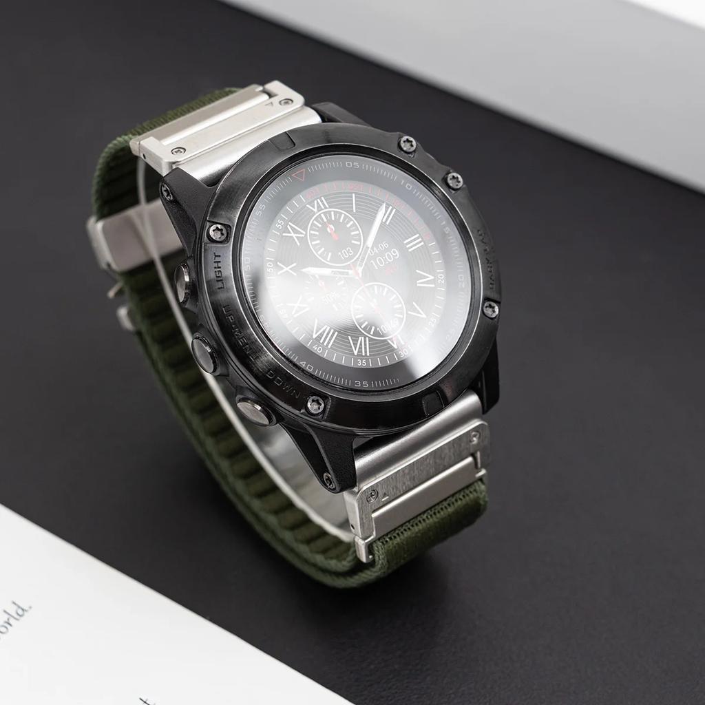 26 mm Nylon Loop-rem för Garmin Fenix E 8 47 mm 7 7X Pro/6X 6XPro/Enduro 3 2/Epix Pro Gen 2 51 mm Quickfit-armband Sportband