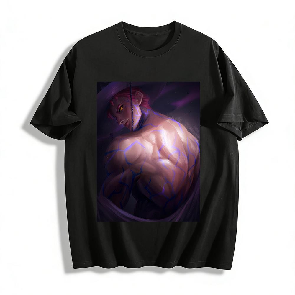 Jujutsu Kaisen Ryomen Sukuna Printed Top Anime Peripheral Loose Casual Long Sleeve T-Shirt Pure cotton T-shirt XXS