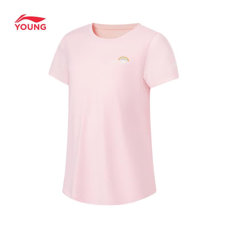 LI-NING Kids' Girls' Quick-Dry Short Sleeve T-Shirt