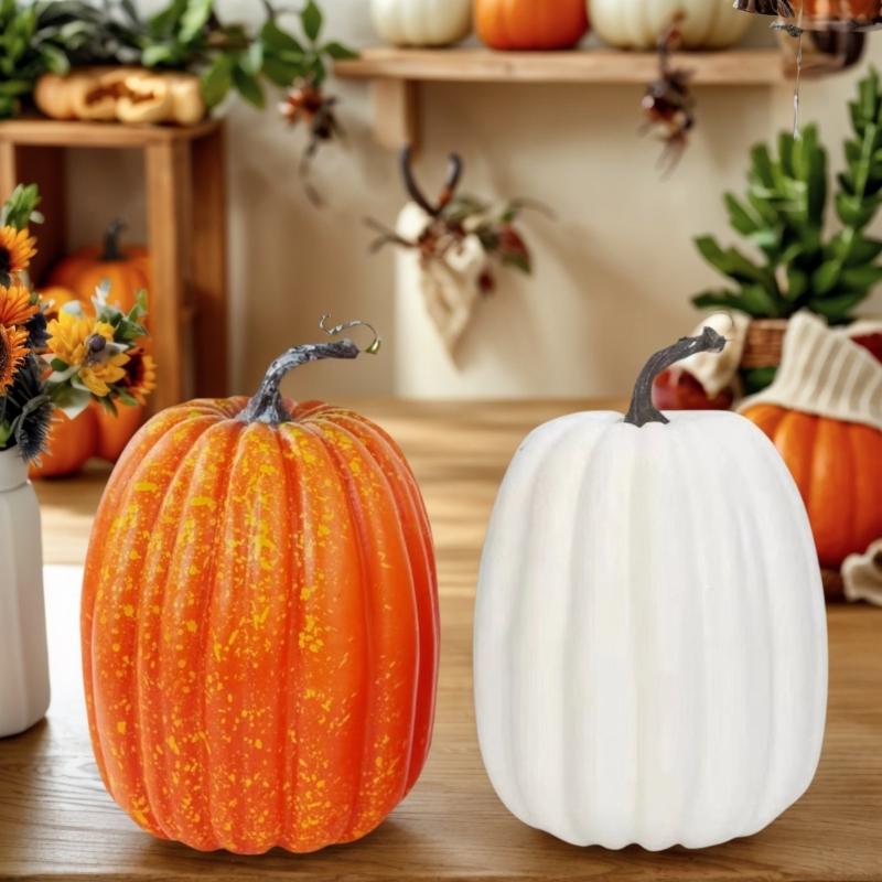 Decorative False Pumpkins Artificial Pumpkins Decoration Handmade Craft Supplies For Thanksgiving Autumn Festival