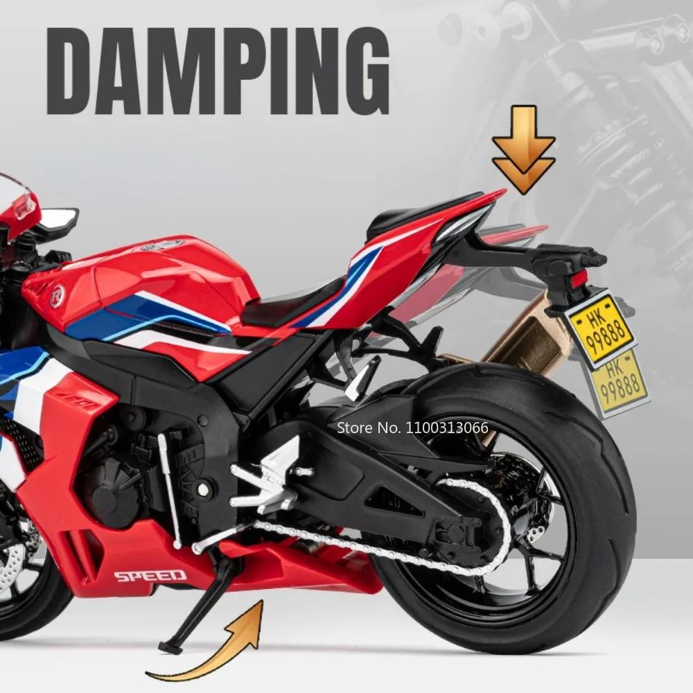 1:12 CBR1000 Alloy Motorcycle Model Metal Diecasts Toy Vehicle The Front Wheels Can Rotate Motorbike Toy for Boy Gift Collection
