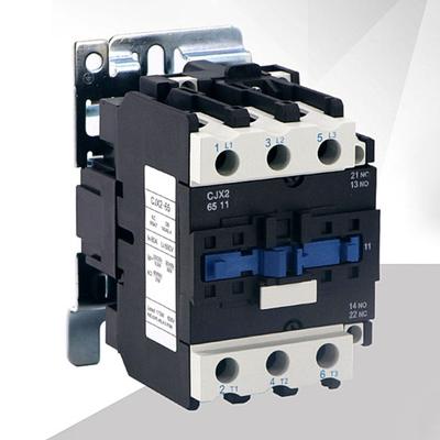 CJX2-6511 3-Phase 3-Pole 24-380V 50/60Hz Rail Mounted Normal Open AC Contactor