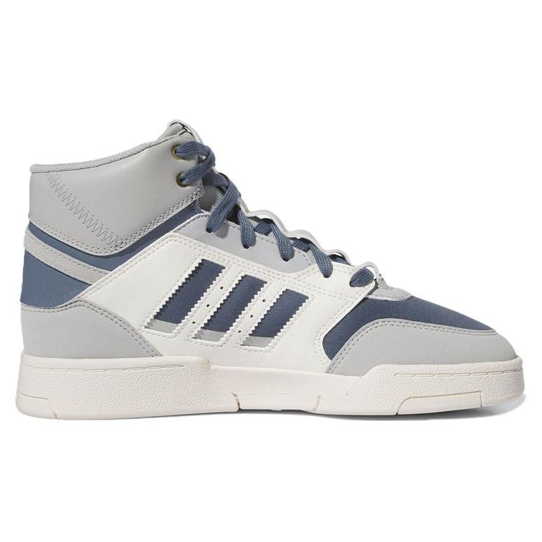 Adidas Originals Drop Step IX Xl Non-Slip Wear-Resistant High-Top Skate Shoes Women Sneakers Gray Blue IF2685