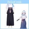 Genshin Impact Kamisato Ayaka Cosplay Costume With Polyester Fabric For Game Role Play Enthusiasts
