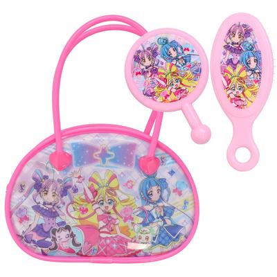 Shobido Kimi to Idol PreCure Conjunto de Passeio (Rosa) Conjunto Escova de Cabelo e Espelho Mercadoria PreCure
