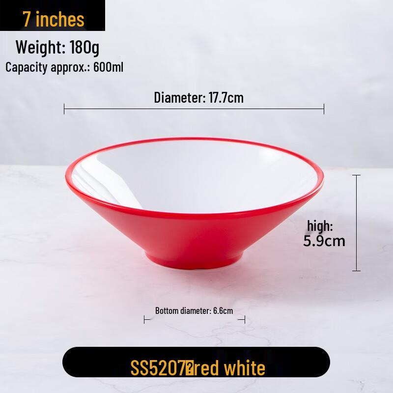 JINMEILI Melamine Nordic Hat-shaped Ramen Bowl