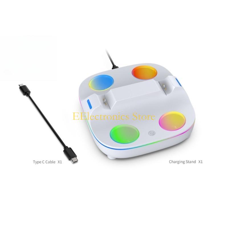 B03C Charging Station for P5 Controller Gamepad Dock Base Upgraded Controller Adapter with LED Light CN