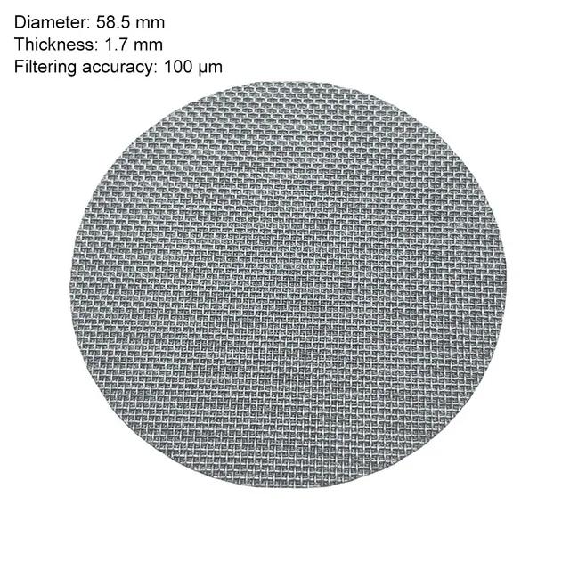 51/53/58 MM Kaffee Sekundärwasserverteiler austauschbares Rückstoß-Filtersieb geeignet für Kaffeemaschinengriff Scheibensieb