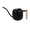 Metal Watering Can Wooden Handle Long Spout Watering Can Pot for Indoor House Plants Bonsai Outdoor Garden Flower 1.2L