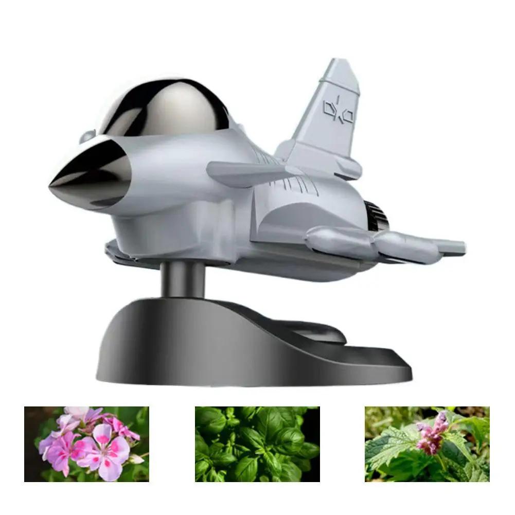 Car Air Freshener Solar Propeller Fighter Aromatherapy Decoration Aromatherapy Car Interior Rotating Car Accessories Perfum R7Y2 A