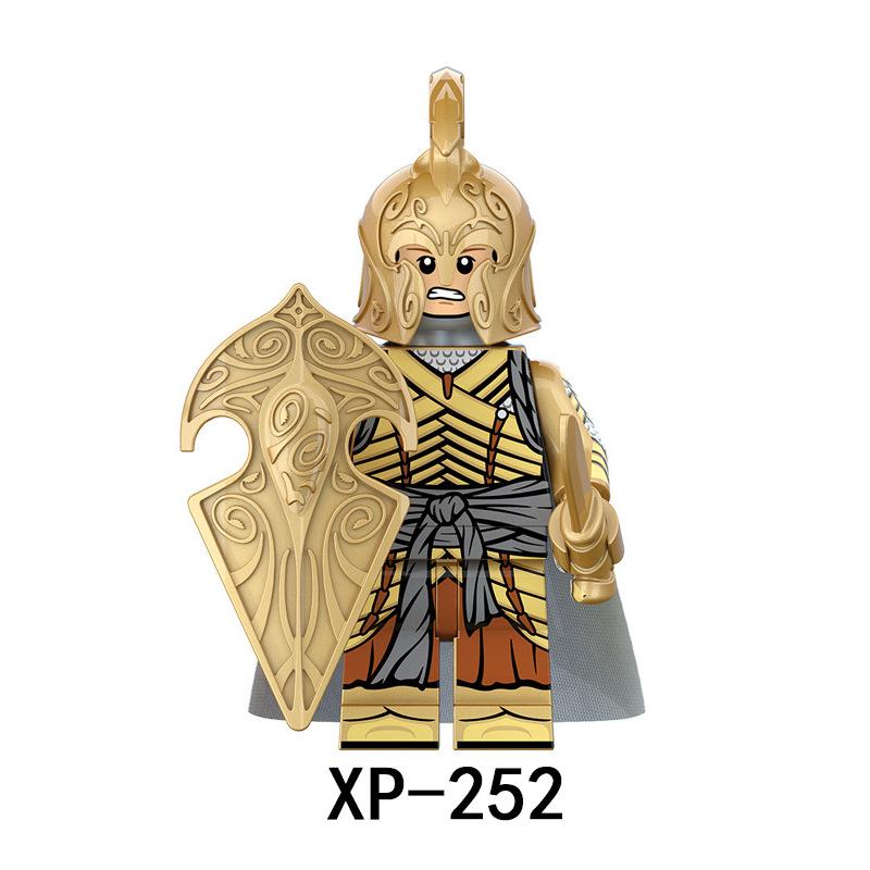 

KT1032 Воин, средневековый солдат, собирающий строительный блок, игрушка XP246-253