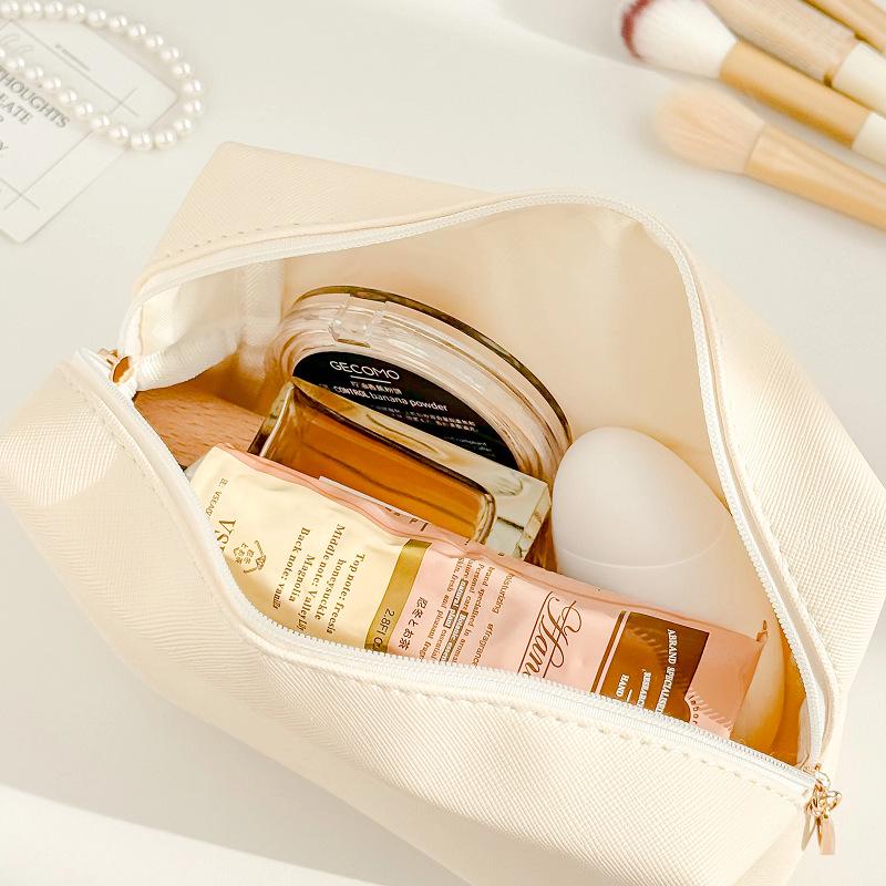 Přenosná vodotěsná cestovní taška na make-up a toaletní potřeby - Malá velikost, PU materiál