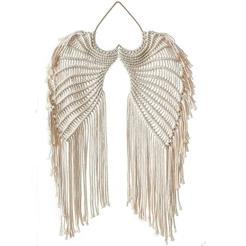 Angel Wings Weaving Wall Decoration Tapestry Cotton Rope Weaving Angel Wings Bohemian Handmade Home Decoration