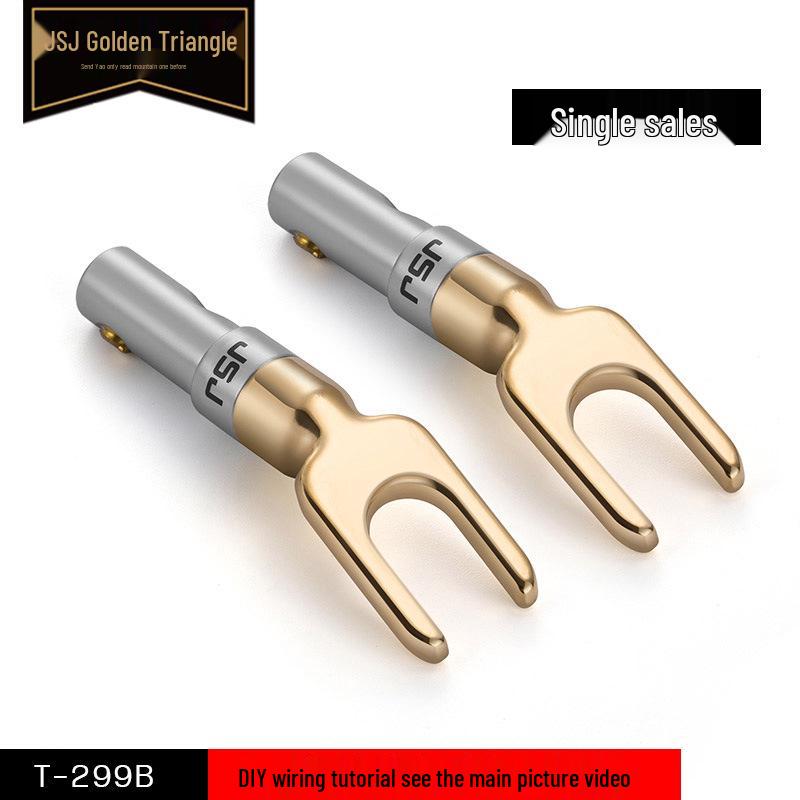 

JSJ Y-Type Banana Plug & Y-Spade Solderless Speaker Connector