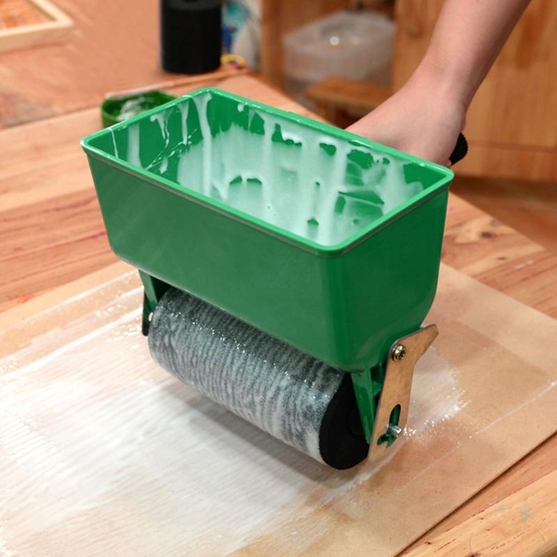 Portable Glues Applicator Roller Woodworking Glues Application Machine Quick Coating Gluing Tool For Woodworking