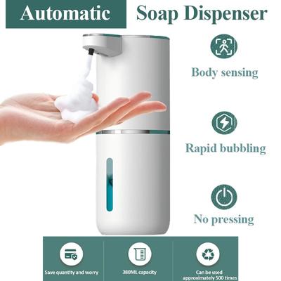 Auto Foam Soap Dispenser USB Rechargeable Touchless Foam Soap Dispenser IPX5Waterproof Bathroom Smart Handwash Laundry Appliance