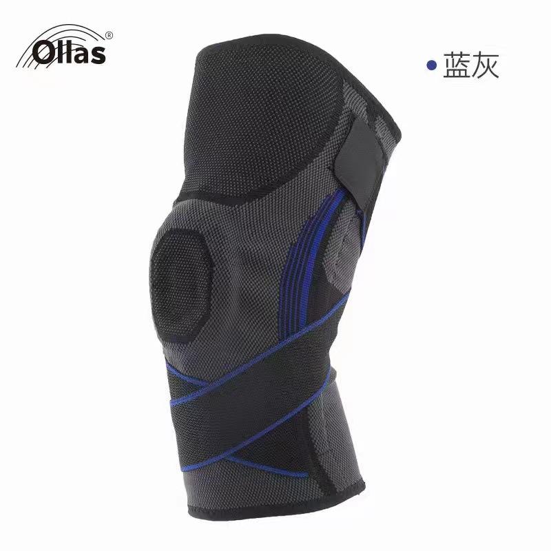 

Knee Support Brace with Silicone Spring Pad for Joint Stability and Compression Adjustable Fit for Sports and Physical Activities XXL синий