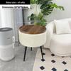 Stylish Compact Storage Combo: Round Coffee Table & Sofa Side Table Set