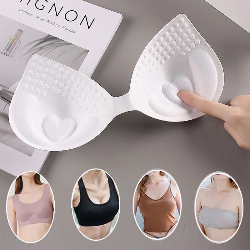 Thick Chest Pad One Piece Sponge Palm Type Massage Gather Heart Bra Pad