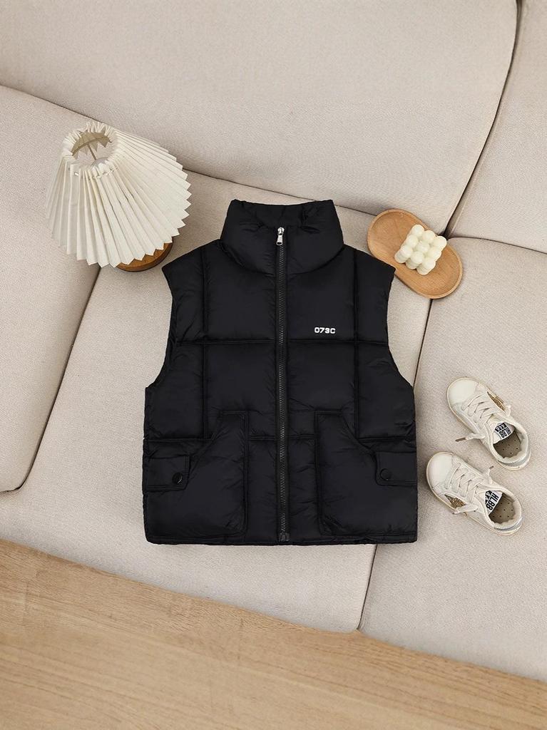 Kinder Stehkragen Baumwolle Wattierte Weste - Jungen & Mädchen Herbst/Winter Mode Oberbekleidung (2026)