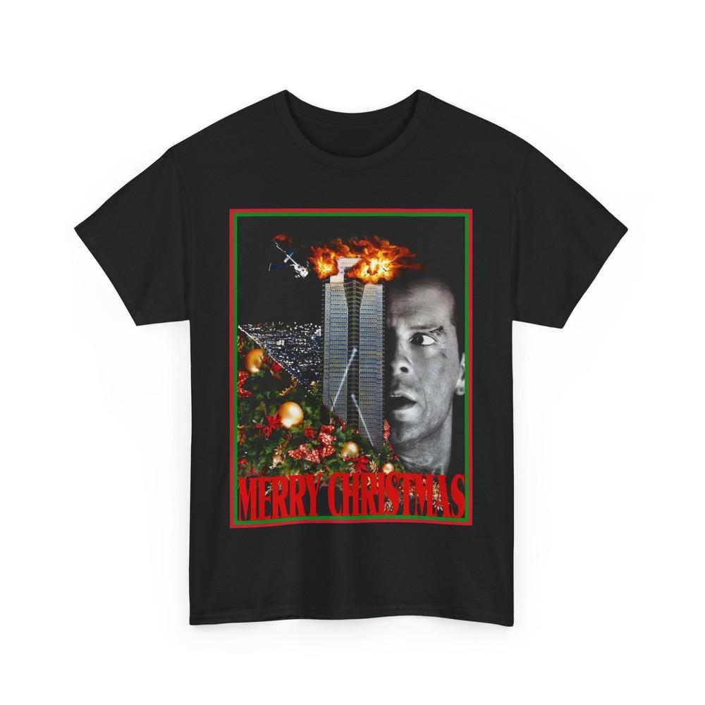 

Merry Christmas T-Shirt Die Hard Christmas Tee 80 s Holiday Movie Shirt Unisex T-Shirt S