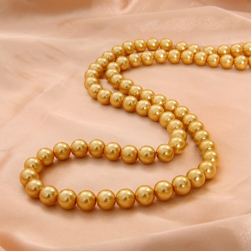 

Colorful Round Glass Imitation Pearl Beads for Handmade Jewelry or DIY Necklace Accessories 8MM hole ~1.5mm 30 pcs/pack