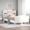 VidaXL Bunk Bed Without Mattress White 135x190 Cm Solid Pine Wood 3323153