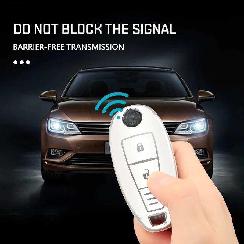 TPU Car Remote Key Case Shell Cover Fob for Suzuki Vitara Swift Ignis Kizashi SX4 Baleno Ertiga Samurai S-Cross Accessories
