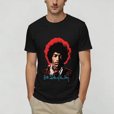 Funny Jimi Hendrixs TShirts Unisex O Neck Pure Cotton T Shirt Short Sleeve Tee Shirt Big Size Tops