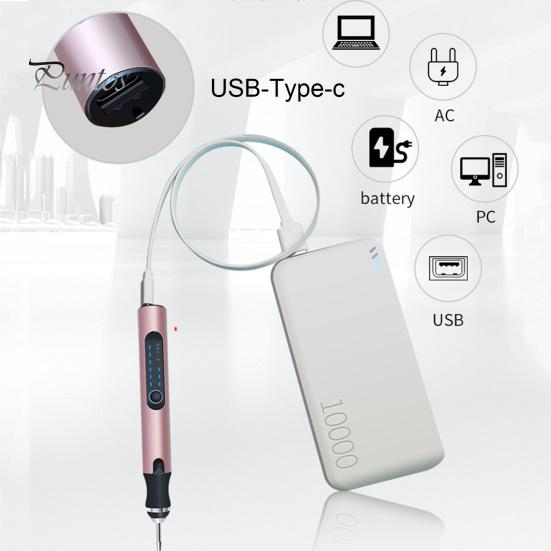 Electric Engraving Pen Kit Ergonomic Design Compact Size Portable USB Rechargeable Cordless Professional Engraver Pen Set