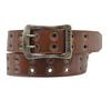 Dickies Eyelet Double Pin PU Leather Belt DS0126C Dark Brown