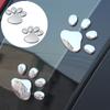 2PCS Car body stickers PVC footprints Car stickers Bear dog footprints 3D car stickers Matching