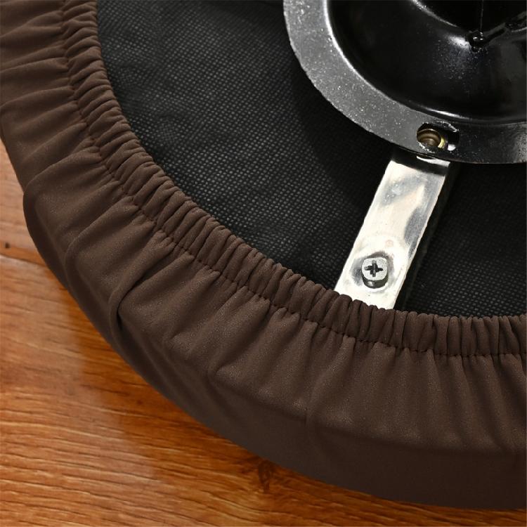 4 Stück Glänzende Dehnbare Runde Hockerbezüge Wasserabweisendes Kunstleder Polyester Sitzkissen Überwürfe Für Heimdekorationen