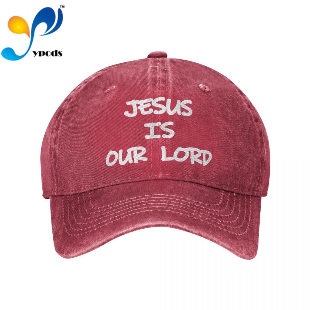 Jesus ist unser Herr, Unisex-Baseballkappe, Unisex-Damen-Snapback-Mütze, Papa-Mütze, Sommer-Sonnenkappe für Unisex- und Damen-Hüte