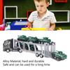 1/48 Carrier Truck with Cars Toys Set Portable Alloy Plastic Transport Vehicle with Car Models for Gifts Ornament