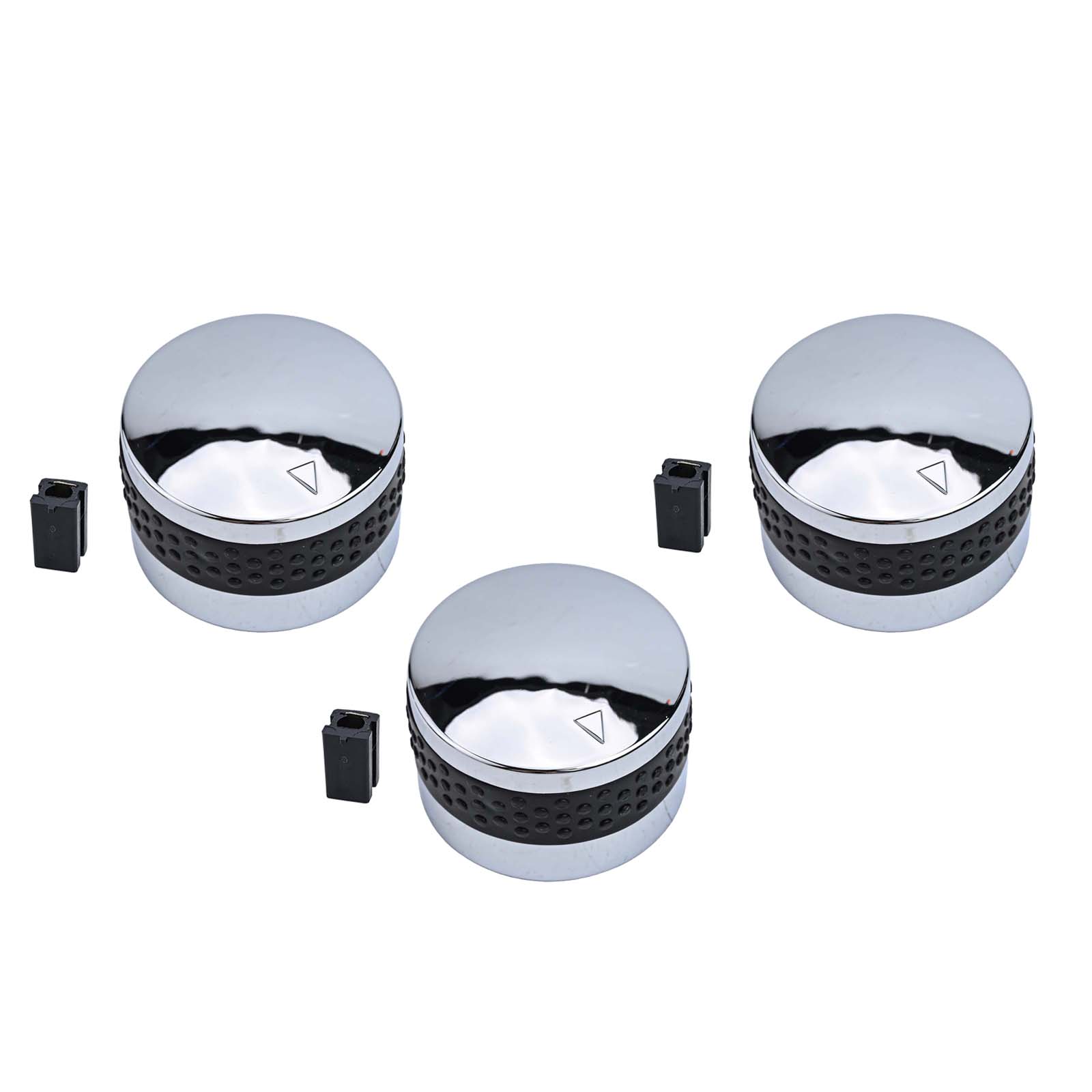 BBQ Control Knobs Gas Grill Control Knobs Chrome Plated Finish D-shaped Valve Stem Easy To Install Long-lasting Use