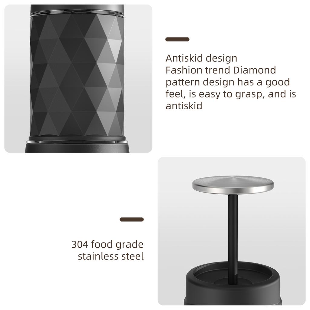 Portable Coffee Maker Espresso Machine Hand Press Capsule Ground Coffee Brewer Portable for Travel and Picnic,BioloMix