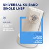 Local oscillator frequency 9750 10600 LNB satellite Ku-band feedhorn DVB-S2 S2X downconverter 1 output 2 outputs 4 outputs quatt