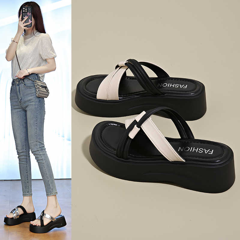 Fashion Round Nose Sumer Womans Sandal Brand Gym Shoes Black Flip Flops Sneakers Sports 2025g Stylish In Offers Luxury Zapatiilas