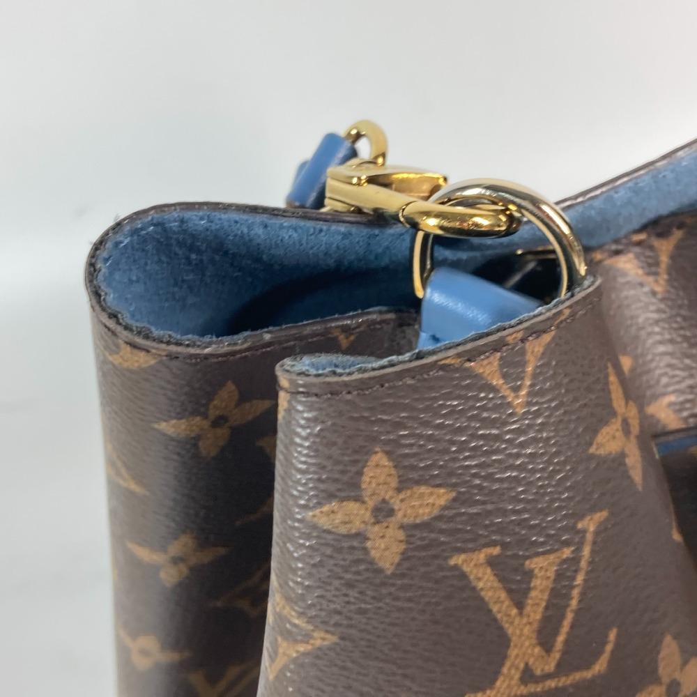 Louis Vuitton M43569 Monogram Neonoe Bucket type Shoulder Bag Brown x blue