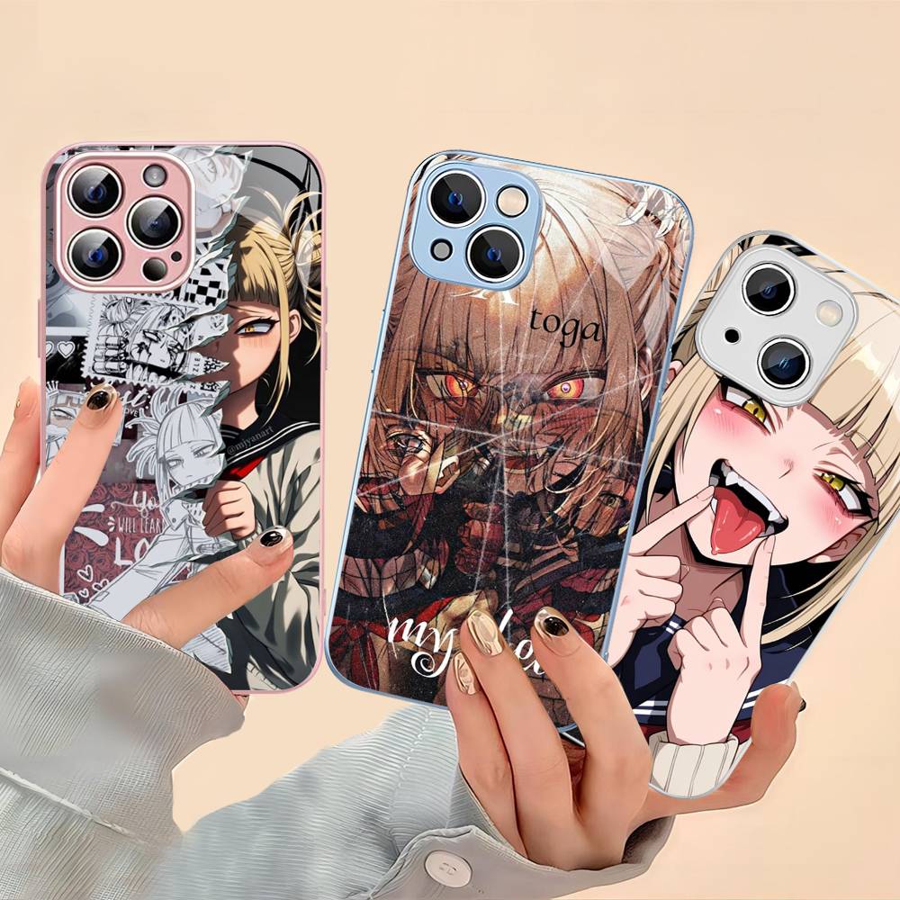 Toga Himiko My Hero Academia Tempered Glass For Iphone 14 13 12 11 Pro Mini XS MAX 14Plus X XS XR Cover