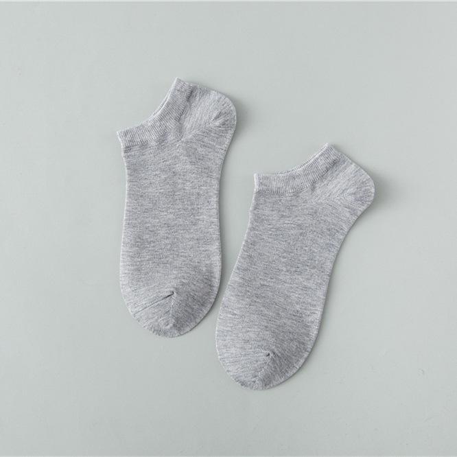 Men's Breathable Cotton Mid-Tube Socks - Sweat-Absorbent, Deodorant, Black & White, Business Casual for Spring/Summer