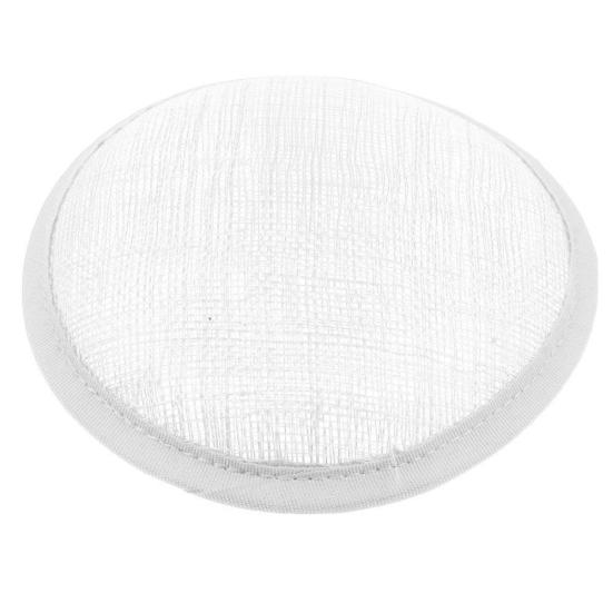 Women Sinamay Cocktail Hat Fascinator Round Base Millinery DIY Craft Accessory