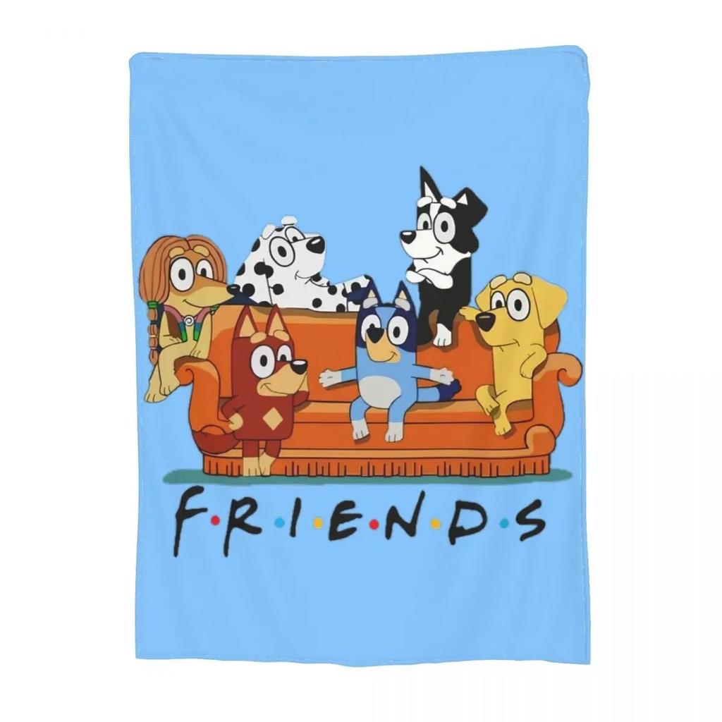Comfort Blueys Tanzdecke, Zubehör, Sofa, dekorative Bingo-Heeler-Decke, Überwurf, superweiches Flanell für Couch