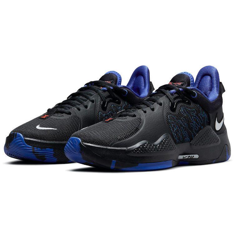 Nike PG 5 EP Clippers Away Men Sneakers Black Lapis Bright-Crimson CW3146-004