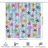Colorful Jellyfish Starfish Shower Curtain Waterproof Home Decor For Bathroom Available In Multiple Sizes Perfect Gift Idea