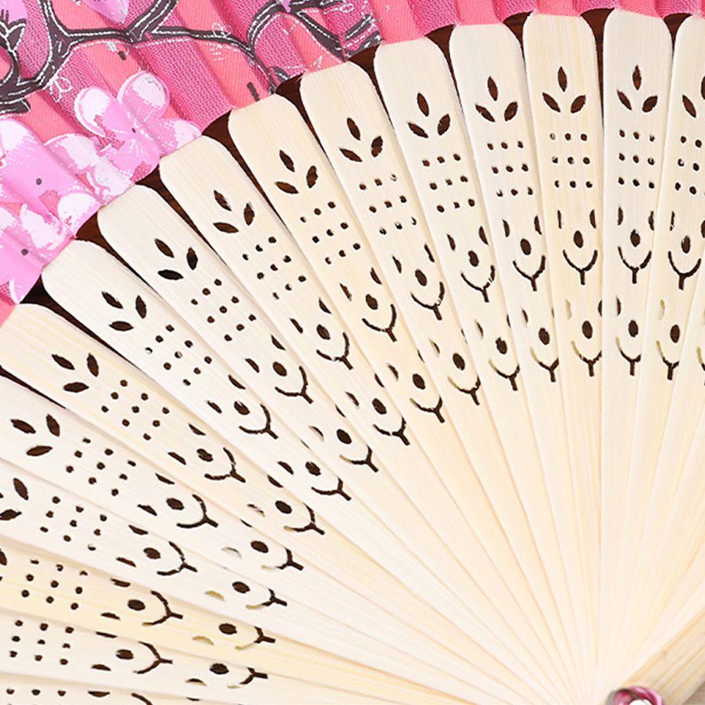 Art Craft Chinese Style Dance Hand Held Silk Fan Hand Held Flower Fan Folding Fan Photo Prop Tool