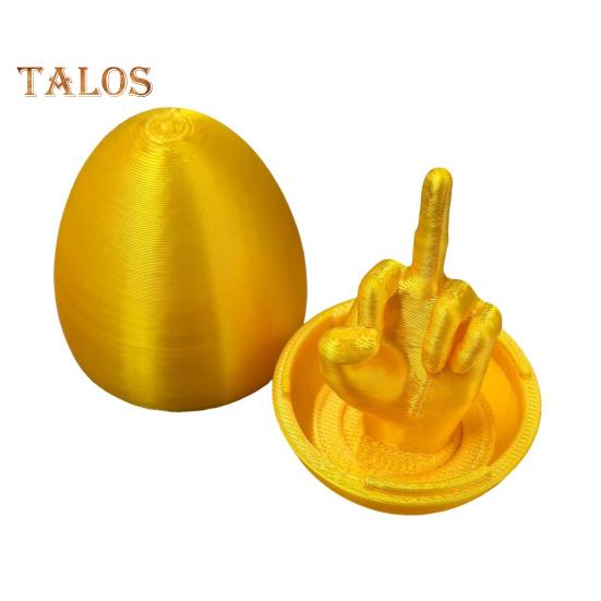 Easter Egg Middle Finger Prank Gift for Men Women 3D Printed Rude Egg Gag Hilarious Surprise Gift Unique Adult Joke Toy