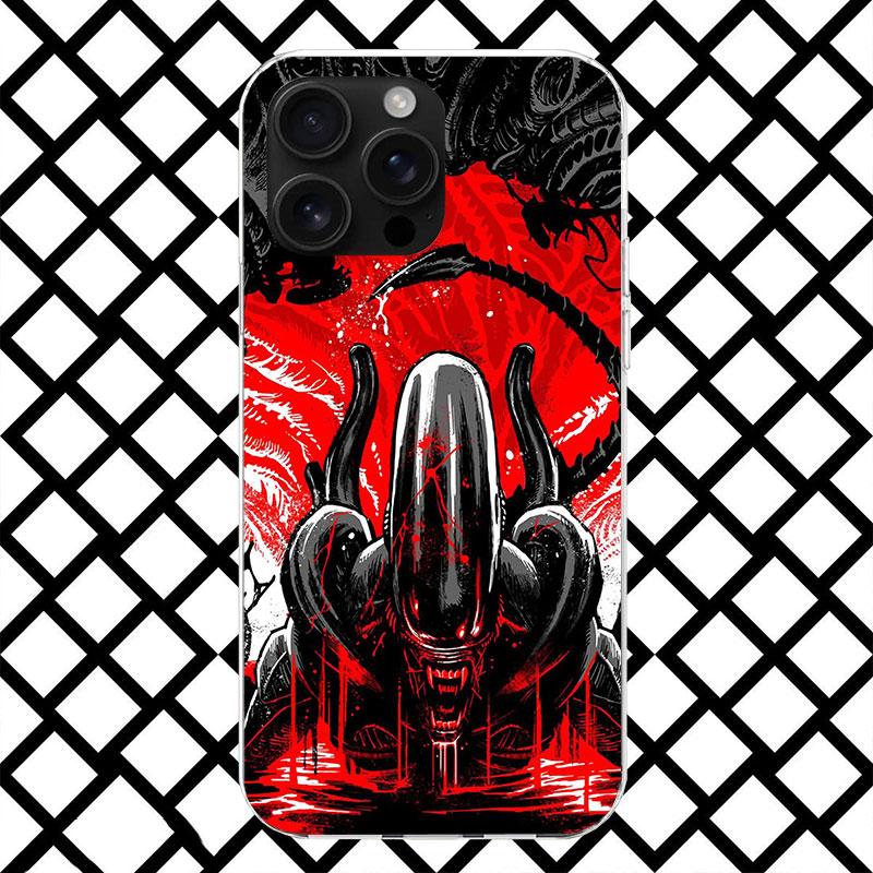 Cool A-Alien X-Xenomorph Phone Case for iPhone 17 Air 16 16E 15 14 Plus 13 Mini 12 11 Pro Max 7 8 + SE 2020 Soft Cover Fundas 17